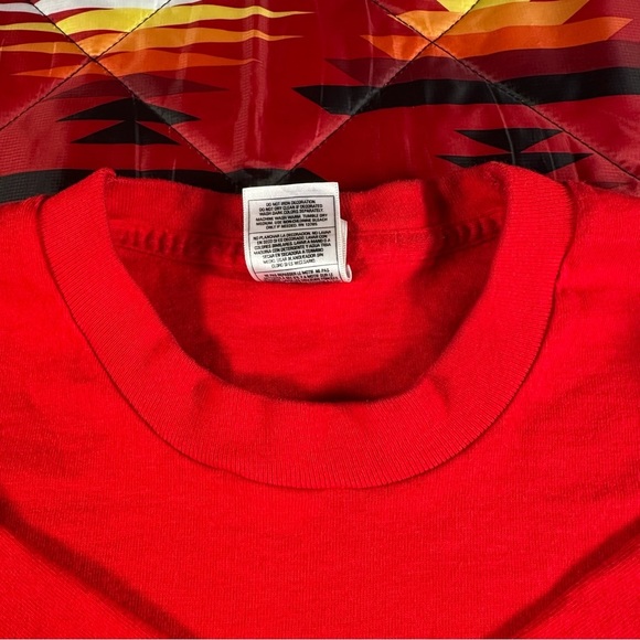 Vintage 90s Men’s XL Coffee Shop Java T Shirt Vtg Single Stitch Red Beanery Art - Picture 4 of 6